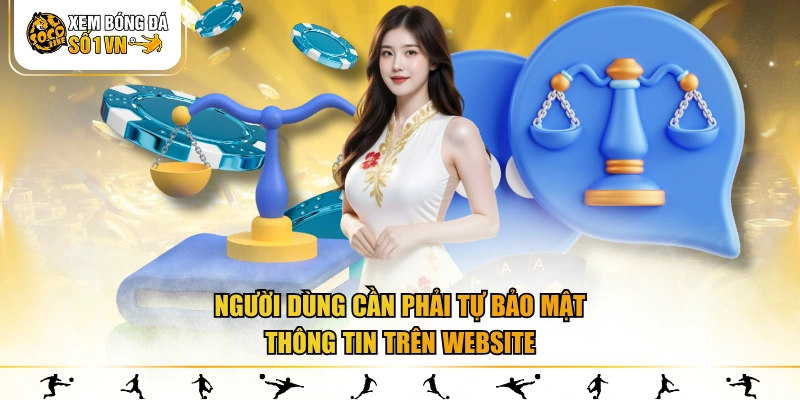 Người dùng cần phải tự bảo mật thông tin trên website